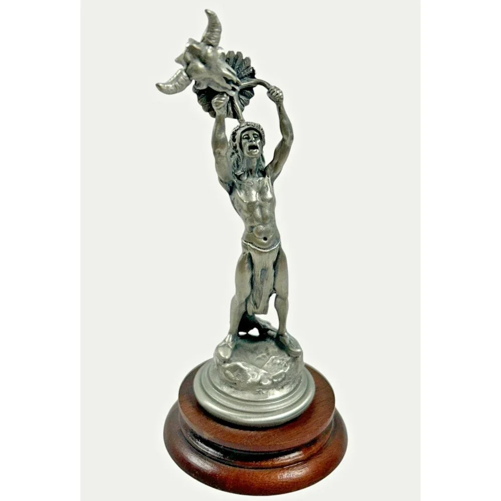 Chilmark Fine Pewter Buffalo Prayer D Polland‎ 1981 Figurine Limited Edition